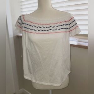 THML Mirah Off The Shoulder Embroidered Top
